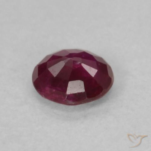 Ruby Gemstone in 3.5 mm (calibrated) Size for Sale, Ruby Stone in Deep Red Color