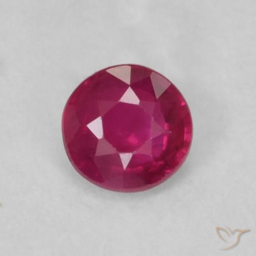 0.18ct Natural Pinkish Red Ruby, Round, VS