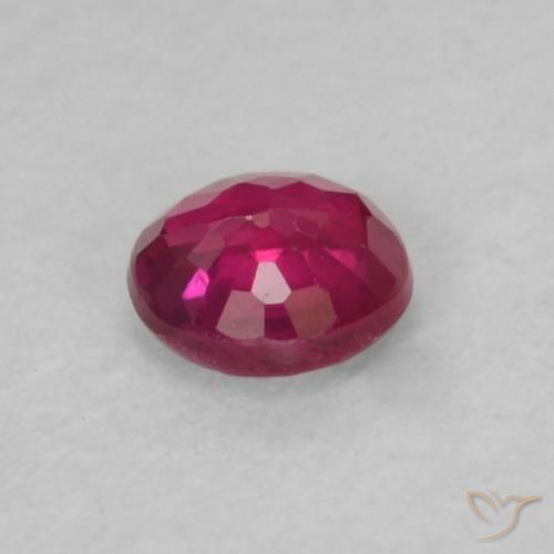 Ruby Gemstone in 3.5 mm (calibrated) Size for Sale, Ruby Stone in Pinkish Red Color