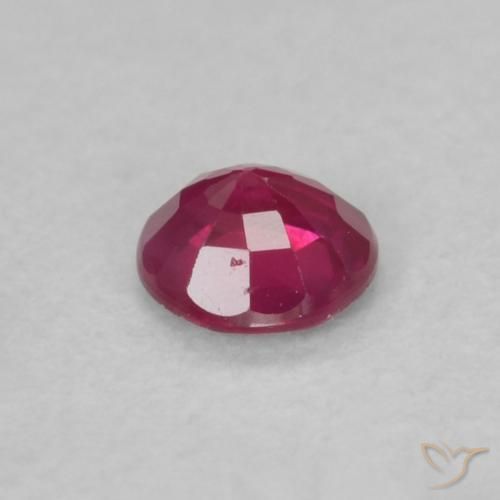Ruby Gemstone in 3.5 mm (calibrated) Size for Sale, Ruby Stone in Pinkish Red Color
