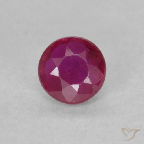 0.19ct Natural Pinkish Red Ruby, Round, VS