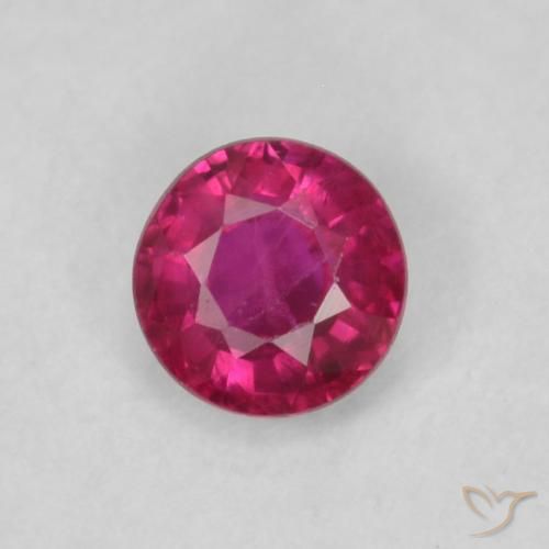 0.21ct Natural Pinkish Red Ruby, Round, VS