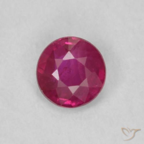 0.17ct Natural Pinkish Red Ruby, Round, VS