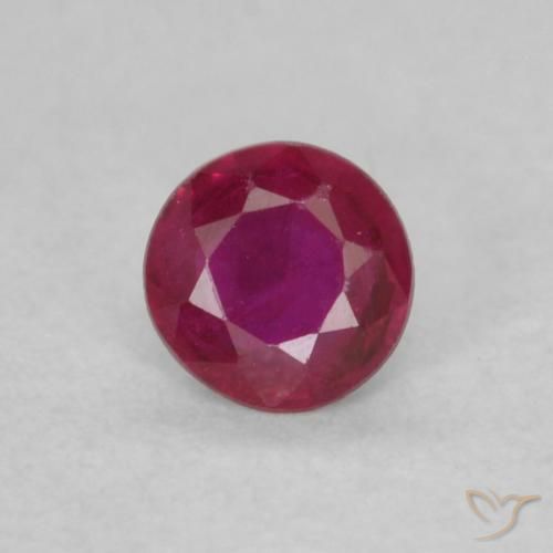 0.16ct Natural Pinkish Red Ruby, Round, VS