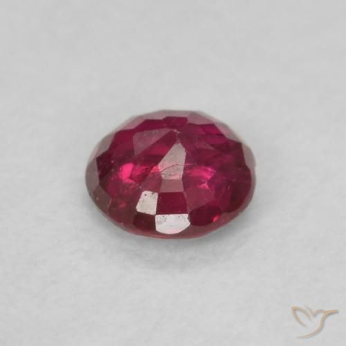 Ruby Gemstone in 3.5 mm (calibrated) Size for Sale, Ruby Stone in Medium Red Color