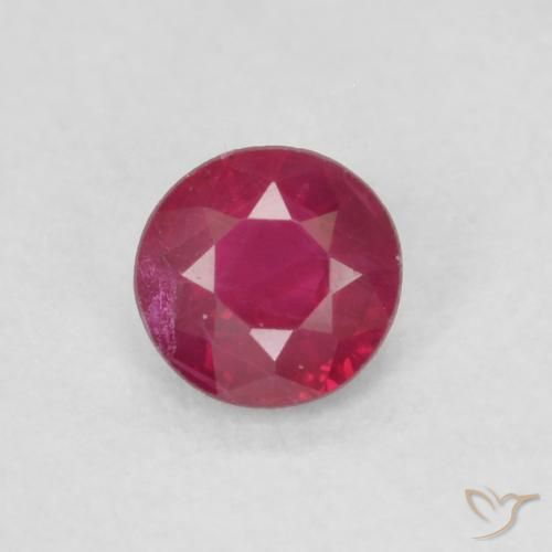 0.21ct Natural Jam Red Ruby, Round, VS