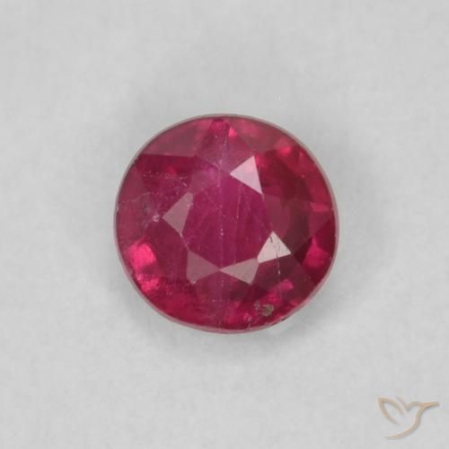 0.23ct Natural Pinkish Red Ruby, Round, VS