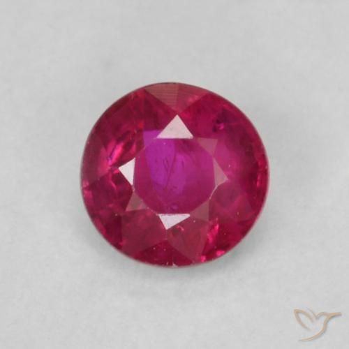 0.21ct Natural Pinkish Red Ruby, Round, SI