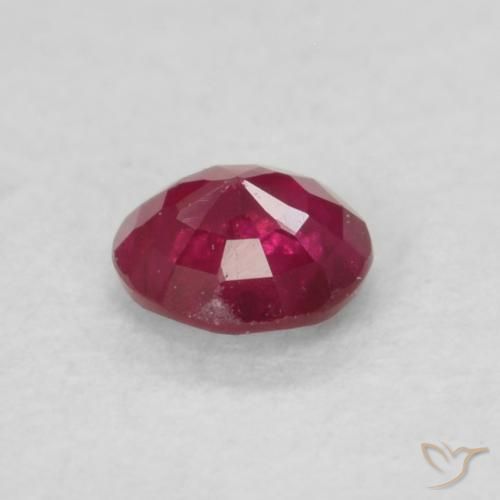 Ruby Gemstone in 3.5 mm (calibrated) Size for Sale, Ruby Stone in Dark Red Color
