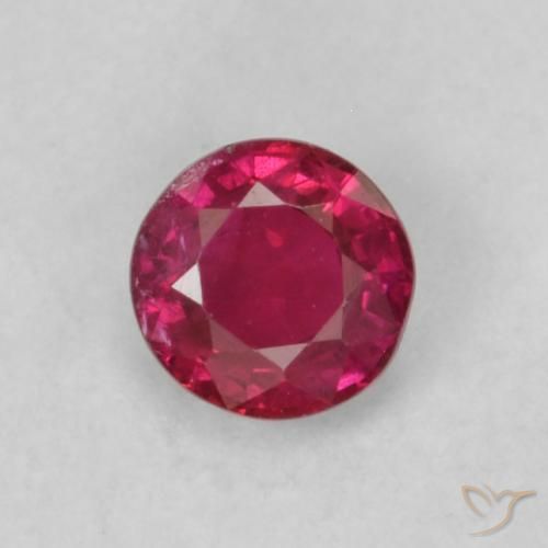 0.21ct Natural Pinkish Red Ruby, Round, SI