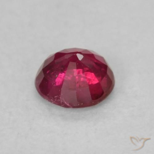 Ruby Gemstone in 3.5 mm (calibrated) Size for Sale, Ruby Stone in Pinkish Red Color
