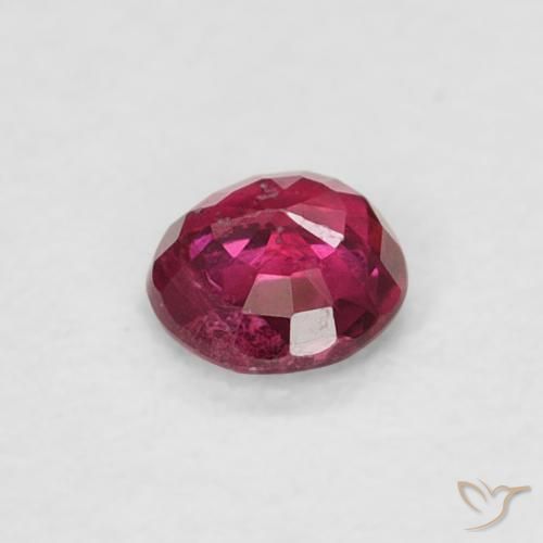 Ruby Gemstone in 3.5 mm (calibrated) Size for Sale, Ruby Stone in Deep Reddish Pink Color