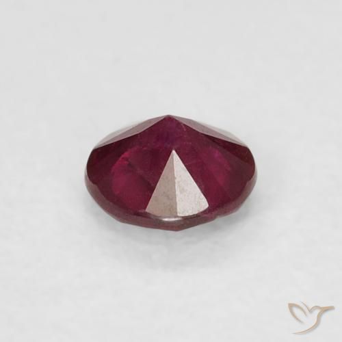 Ruby Gemstone in 3.8 mm Size for Sale, Ruby Stone in Deep Red Color