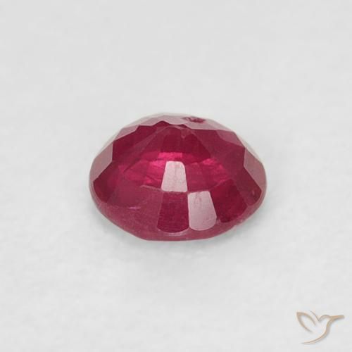 Ruby Gemstone in 3.8 mm Size for Sale, Ruby Stone in Pinkish Red Color