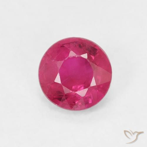 0.27ct Natural Pinkish Red Ruby, Round, SI-I1
