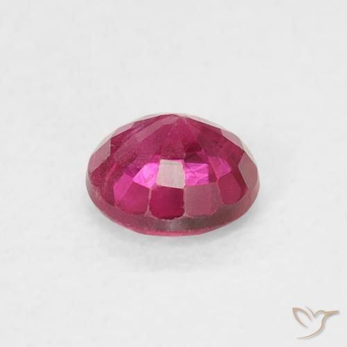 Ruby Gemstone in 3.7 mm Size for Sale, Ruby Stone in Pinkish Red Color