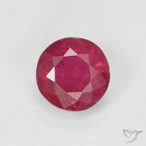 0.28ct Natural Jam Red Ruby, Round, SI-I1