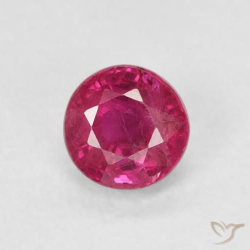 0.31ct Natural Pinkish Red Ruby, Round, SI-I1