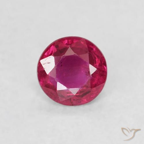 0.19ct Natural Pinkish Red Ruby, Round, VS