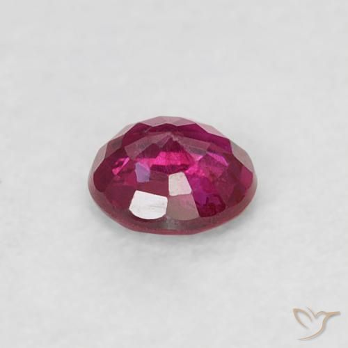 Ruby Gemstone in 3.5 mm (calibrated) Size for Sale, Ruby Stone in Pinkish Red Color