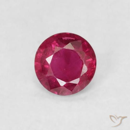 0.16ct Natural Pinkish Red Ruby, Round, VS