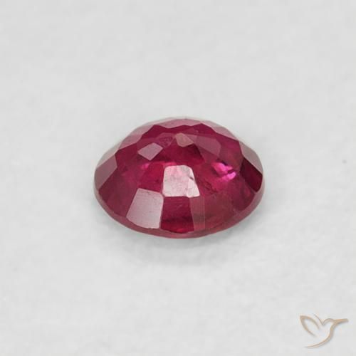Ruby Gemstone in 3.4 mm Size for Sale, Ruby Stone in Pinkish Red Color