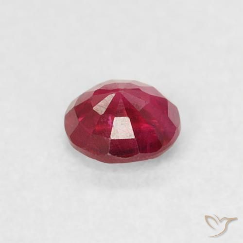 Ruby Gemstone in 3.5 mm (calibrated) Size for Sale, Ruby Stone in Jam Red Color