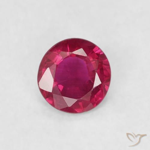 0.19ct Natural Pinkish Red Ruby, Round, VS