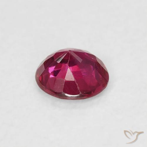 Ruby Gemstone in 3.5 mm (calibrated) Size for Sale, Ruby Stone in Pinkish Red Color