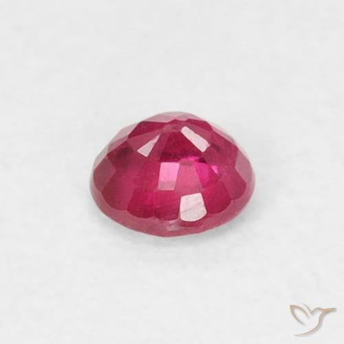 Ruby Gemstone in 3.5 mm (calibrated) Size for Sale, Ruby Stone in Medium Red Color