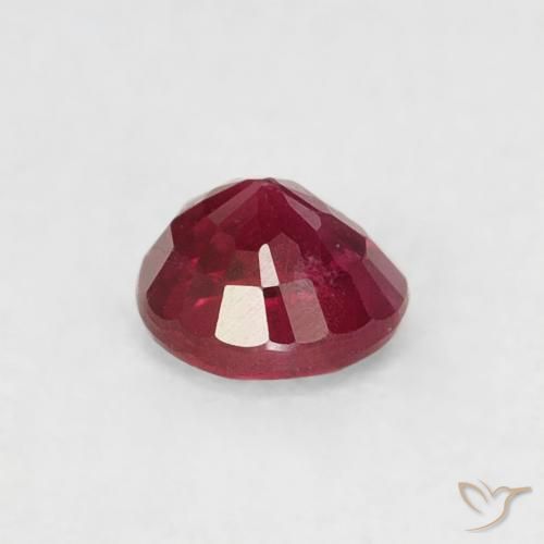 Ruby Gemstone in 4 mm (calibrated) Size for Sale, Ruby Stone in Deep Crimson Color