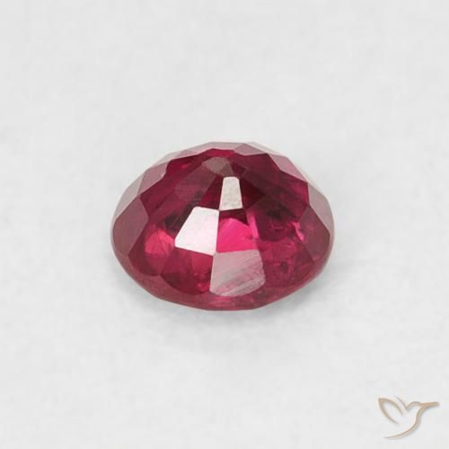 Ruby Gemstone in 3.7 mm Size for Sale, Ruby Stone in Dark Red Color