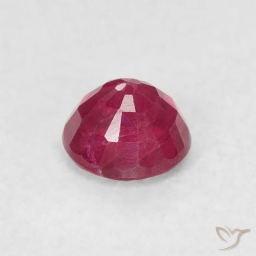 Ruby Gemstone in 3.8 mm Size for Sale, Ruby Stone in Reddish Pink Color