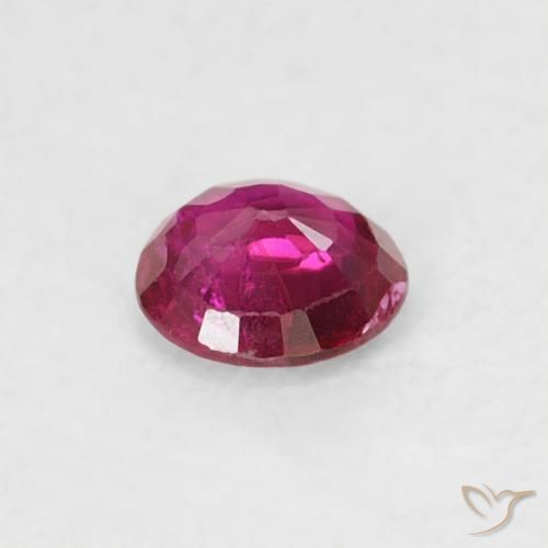 Ruby Gemstone in 3.8 mm Size for Sale, Ruby Stone in Medium Dark-Red Color