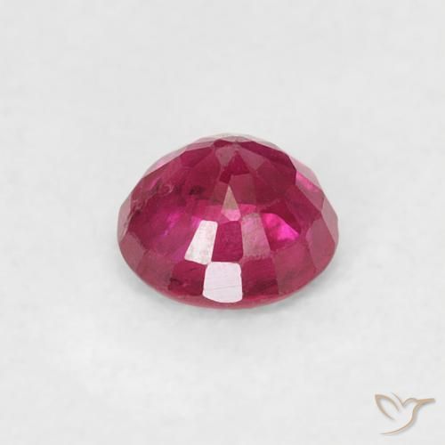 Ruby Gemstone in 3.8 mm Size for Sale, Ruby Stone in Light Red Color