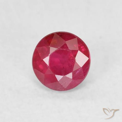 0.33ct Natural Deep Crimson Ruby, Round, SI-I1