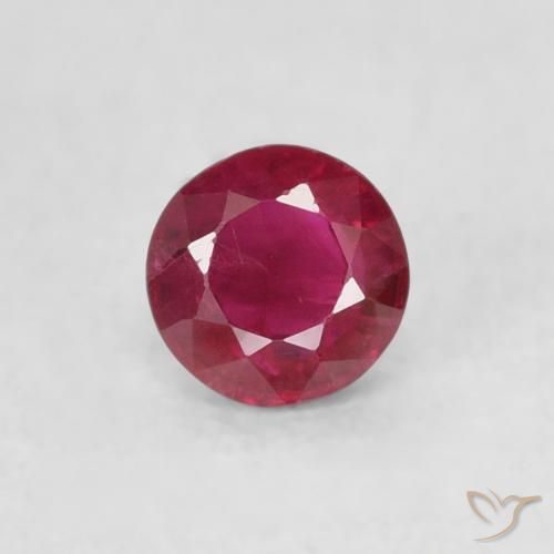 0.29ct Natural Jam Red Ruby, Round, SI-I1