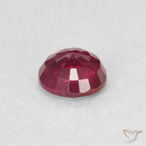 Ruby Gemstone in 3.8 mm Size for Sale, Ruby Stone in Jam Red Color