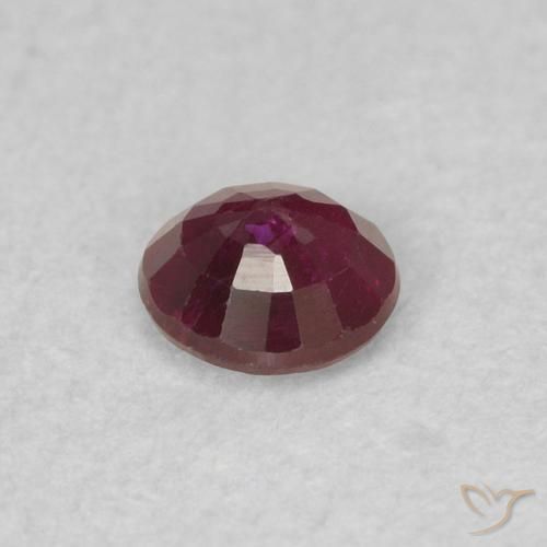 Ruby Gemstone in 3.8 mm Size for Sale, Ruby Stone in Deep Red Color