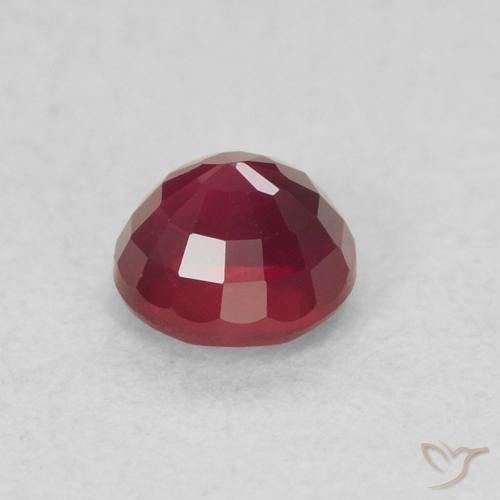 Ruby Gemstone in 3.8 mm Size for Sale, Ruby Stone in Deep Red Color