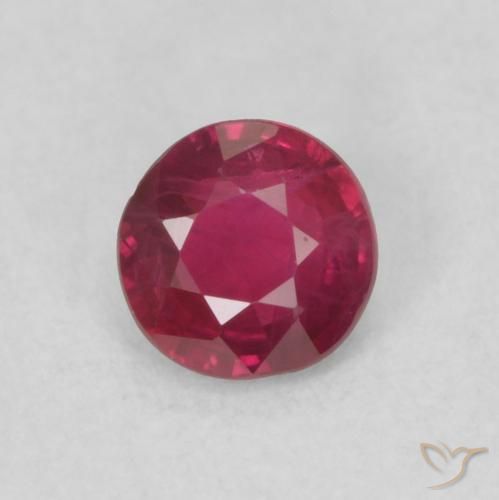 0.29ct Natural Blood Red Ruby, Round, SI