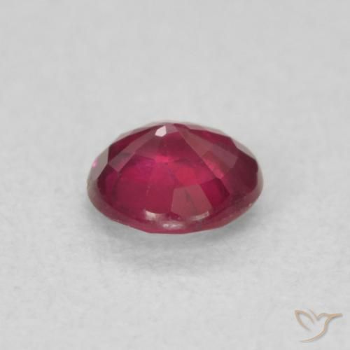 Ruby Gemstone in 4 mm (calibrated) Size for Sale, Ruby Stone in Blood Red Color