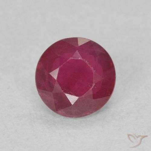 0.30ct Natural Wine Red Ruby, Round, SI