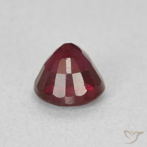 Ruby Gemstone in 3.8 mm Size for Sale, Ruby Stone in Deep Red Color