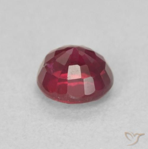 Ruby Gemstone in 4 mm (calibrated) Size for Sale, Ruby Stone in Medium Red Color