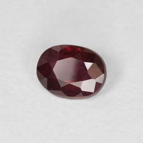 0.39 ct Red Ruby Stone, Natural Ruby in Oval Facet Shape for Sale