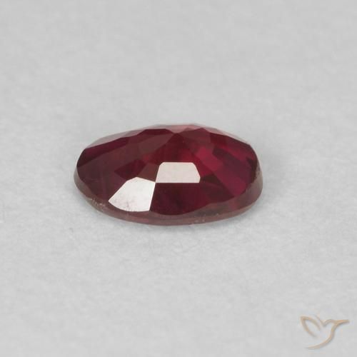 Ruby Gemstone in 5 x 3.8 mm Size for Sale, Ruby Stone in Medium Red Color