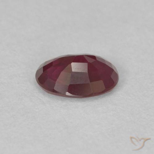 Ruby Gemstone in 5 x 4 mm (calibrated) Size for Sale, Ruby Stone in Deep Red Color