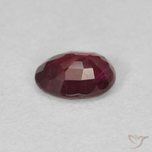 Ruby Gemstone in 5 x 4 mm (calibrated) Size for Sale, Ruby Stone in Deep Red Color