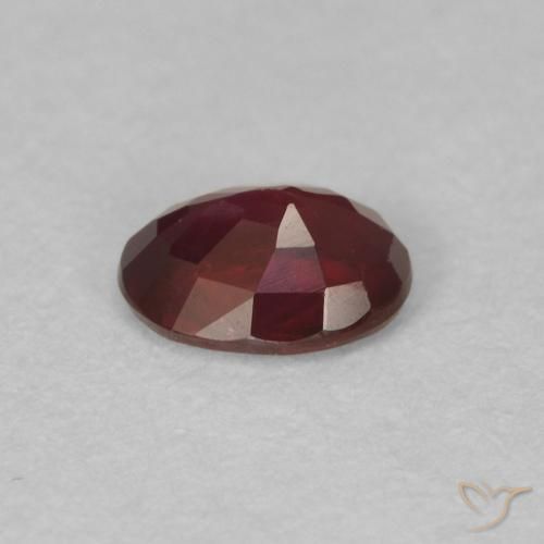 Ruby Gemstone in 5.1 x 3.8 mm Size for Sale, Ruby Stone in Deep Red Color